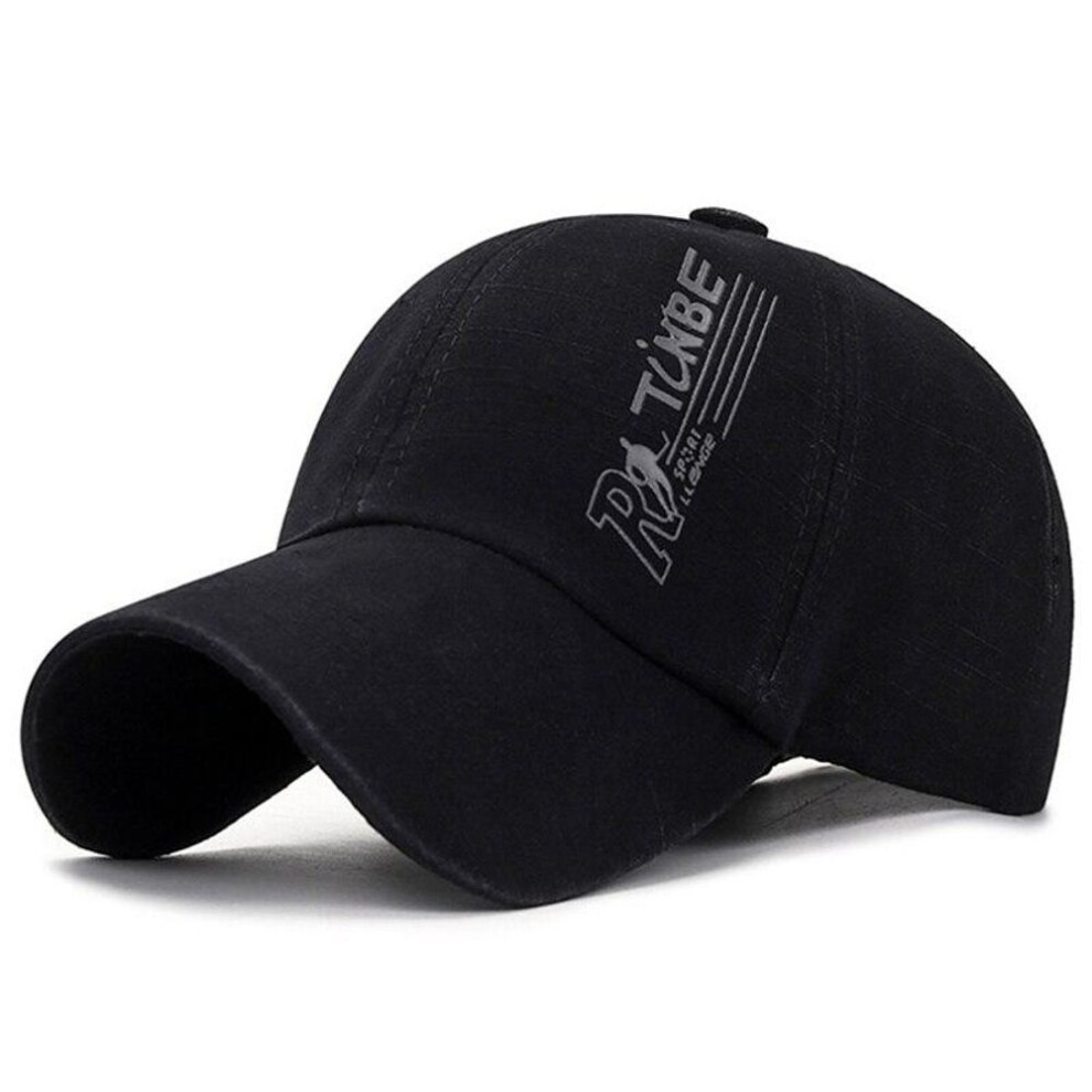 (black, 55-60 cm) Mens Brand Washed Baseball Caps Summer Spring Sun Hats Dad Hat Trucker Cap For Women