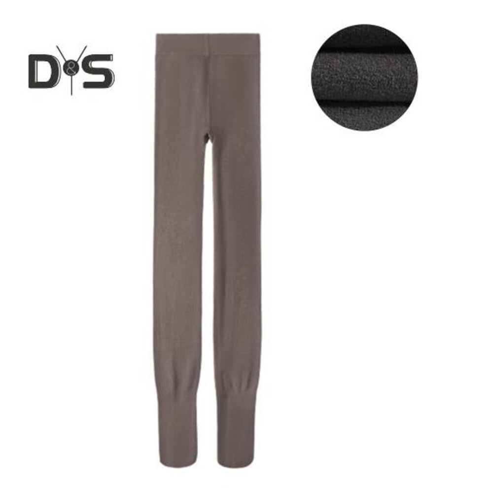 (coffee, A) Women Winter Pantyhose Elastic Plush Lined Solid Color Tummy Control Butt-lifted High-waist Keep Warm Short Skirt Dress Matching Bottming Leggings