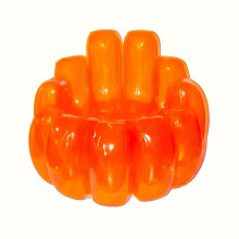 (Orange Inflatable Sofa) [Large Multicolor Air Sofa Strawberry] 1pc Large Inflatable Couch Chair, Portable Air Sofa with Strawberry Candy Design