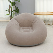 (grey) 1pc Large Inflatable Bean Bag Chair - Portable & Washable PVC Lounger for Living Room, Camping, and Outdoor Use - Gray, Camping Furniture
