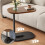 (Walnut) Side Table C Shaped for Sofa Coffee End Tables for Living Room Bedside Tables 1