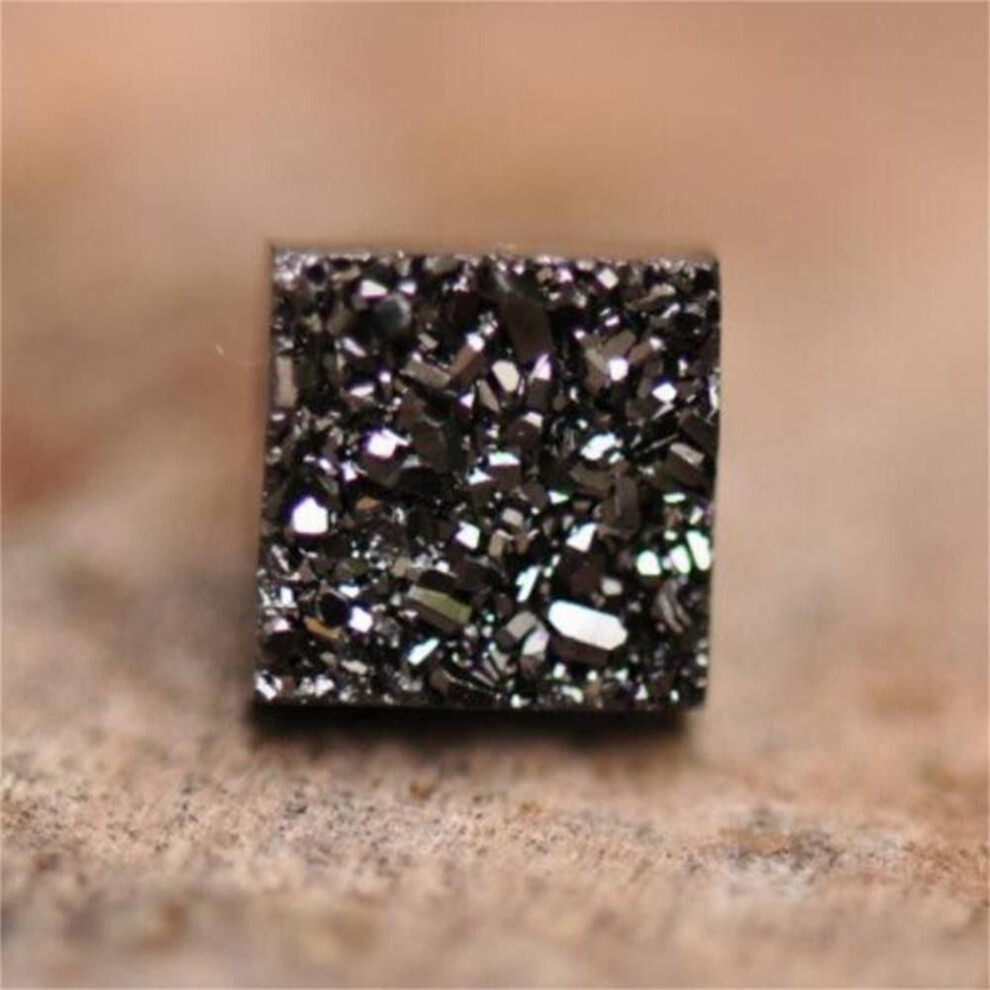 (Black-Square-6mm) for Weight Loss Lymphatic Magnetotherapy Earrings Therapy Earrings Lymphatic Drainage Earrings