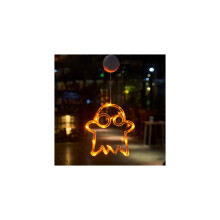 (Ghost) (Spiderweb) Halloween Window LED Lights With Suction Cups