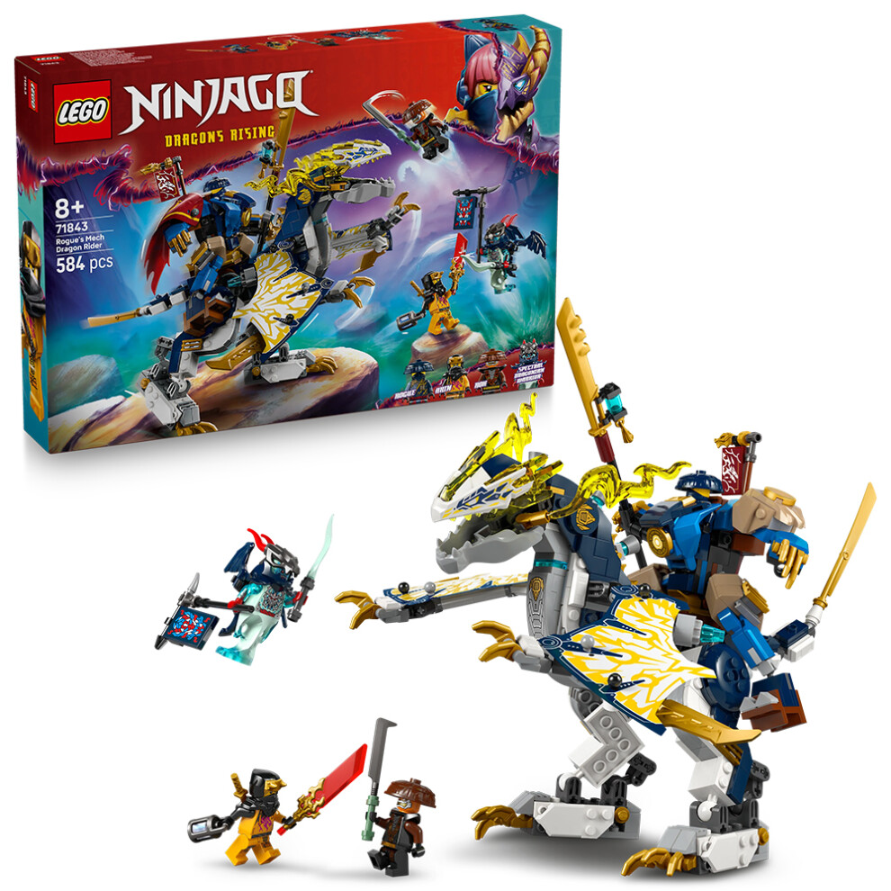 Lego Ninjago 71843 Rogue's Mech Dragon Rider Age 8+ 584Pcs - Building Set