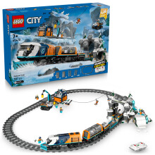 LEGO City 60470 O Trem Expresso dos Exploradores do Ártico - Jogo para Meninos a partir de 7 anos