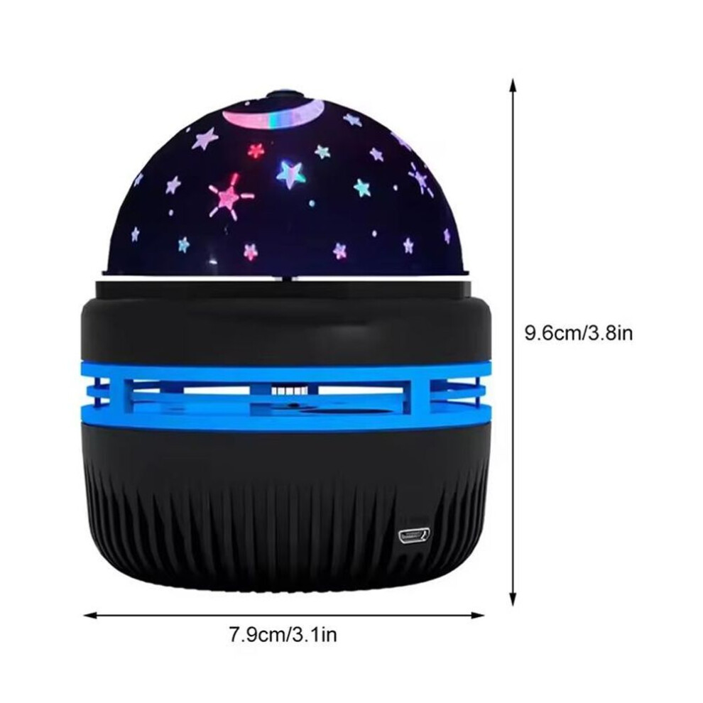 LED Starry Sky Night Lights USB Rechargeable Rotating Projector Lamp Magic Ball Moon Star Light For Home Room Atmosphere Decor