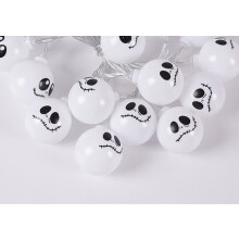 (style 4, 6m 40balls battery) 6m 40 LEDS Halloween Ghost String Lights LED Spooky Specter Fairy Lights Ghosts Battery Operated Party Indoor Decor 830