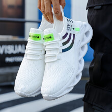 (White, 7.5) Women'S Cushioned Stability Road Running Shoes, Breathable Fabric Upper and Inner, All-Season Comfort, Solid Color with Positioning Printing,