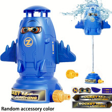 (Blue) Sprinkler Toy for Kids - Interactive Outdoor Water Toy with Adjustable Nozzle, Durable Red & Yellow Design