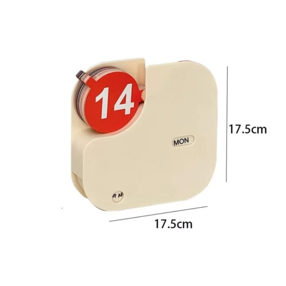 Plastic Perpetual Calendar Mini Kitchen Desk Decor Classic Cheese Calendar  Photography Props