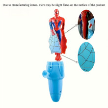 (Spider Man) Anime Spiderman Bamboo Dragonfly Flying Toy Iron for Man Captain Rotating String Flying Toys Outdoor Toy