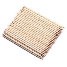 100 Pcs Orange Wood Nail Sticks Double Sided Multi Functional Cuticle Pusher Remover Manicure Pedicure Tool for Manicure Pedicure