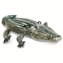 (1pc) Large 14 Years Inflatable Crocodile Pool Float - Sturdy Non-Electric PVC Alligator Raft for Easy Summer Fun