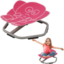 (PINK) Blue Elephant-Shaped Youngsters Sensory Swivel Chair - Smooth Rotating Mechanism, Sturdy Metal Base, Non-Slip Foot Pads