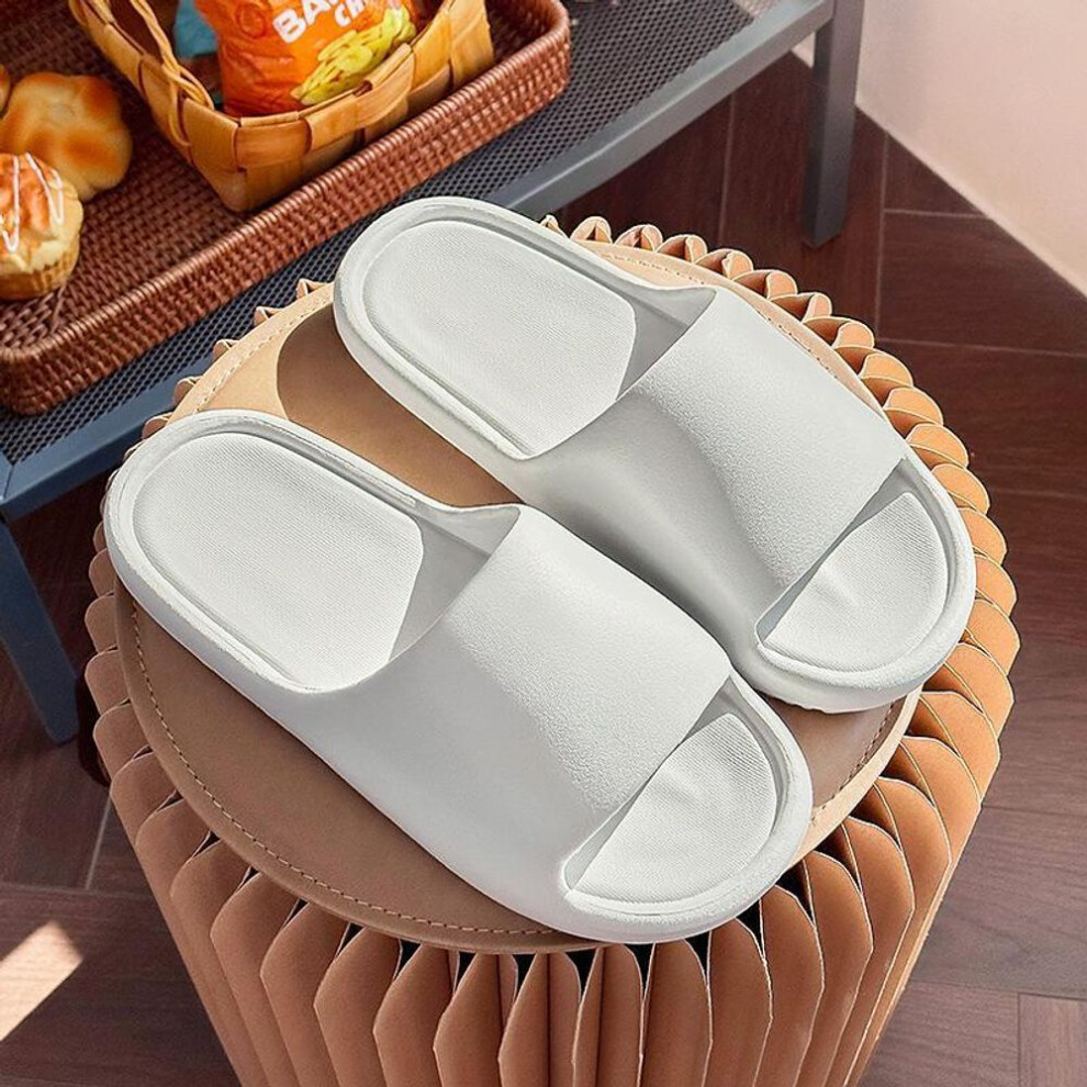 (grey, 40-41) Summer Indoor Soft Non-slip Slippers For Men & Women - Bathroom & Home Flip-flops