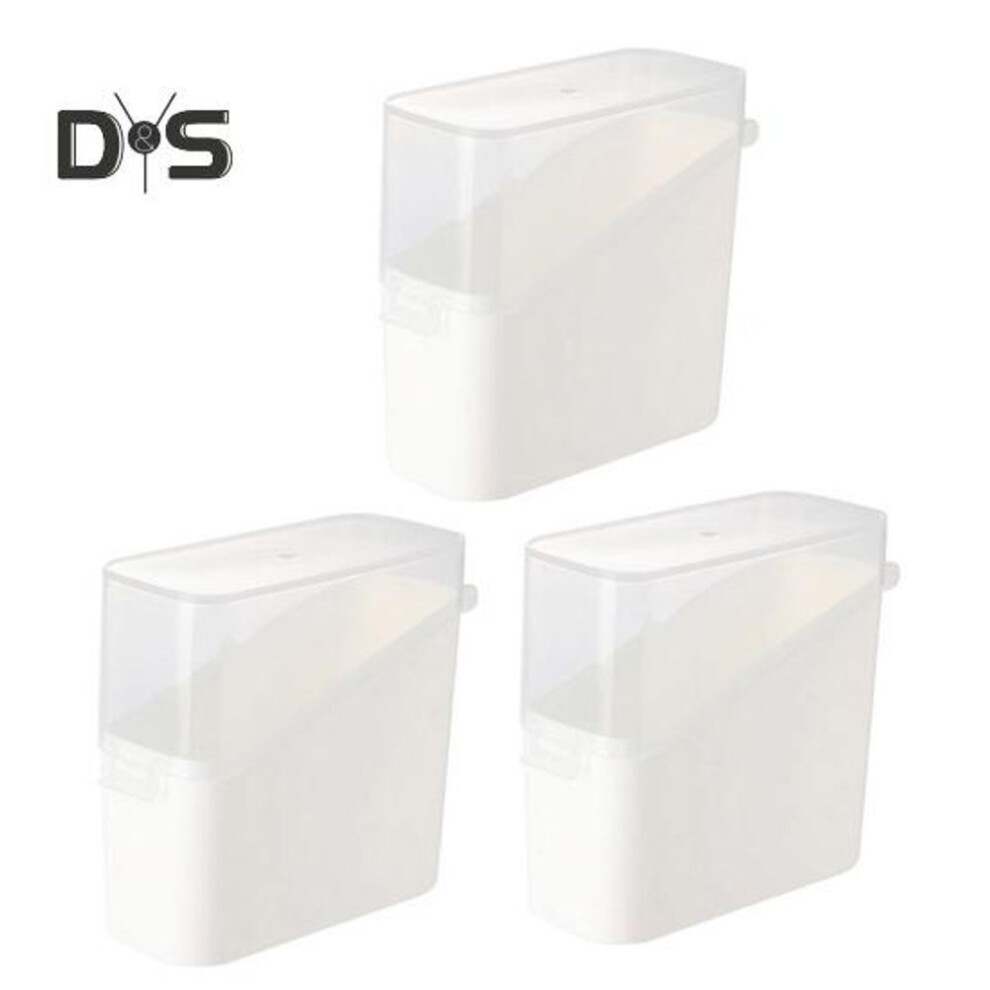 (as the picture, 3pcs) 2/3pcs Sliced Cheese Container Refrigerator Storage Box Food Grade Bpa Free Transparent Design Cheese Holder Storage Container