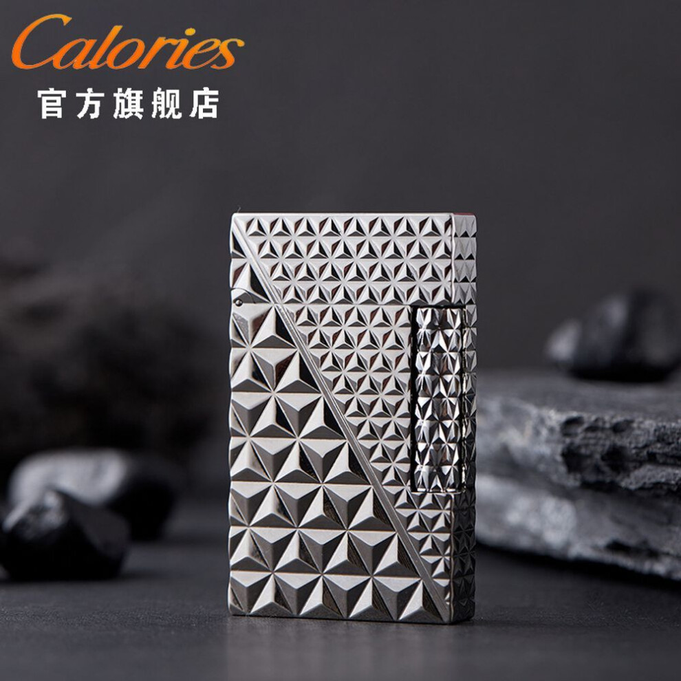 Photos - Other Hand Tools Kalulangsheng Refillable Split Line Lighter Steel Tone Crisp Side Slide Fashion Grinding Whee(Dividing Line Silver Gas Mac)