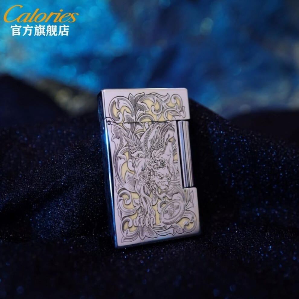 Photos - Other Hand Tools  Kalu Carved Rich Color Double Collection Luan Langsheng Gas Lighters Good-looking Gift For Men(Caicai Double Receiver)