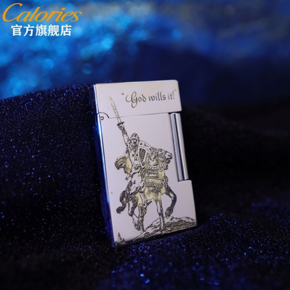 Yeuligo (Carved Crusader Range Hood) Kalu Langsheng Kerosene Lighter Brass Carved Test Eastward Crusade Send Men's Birthday Gift