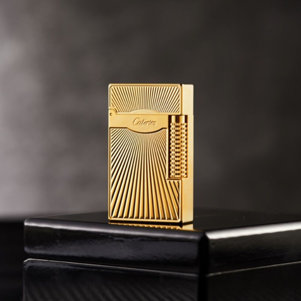 Yeuligo (Double Fire Collection Chart) Card Road Steel Tone Langsheng Refillable Double Fire Lighter Direct Punching Side Sliding Grinding Wheel Men's Gift 5