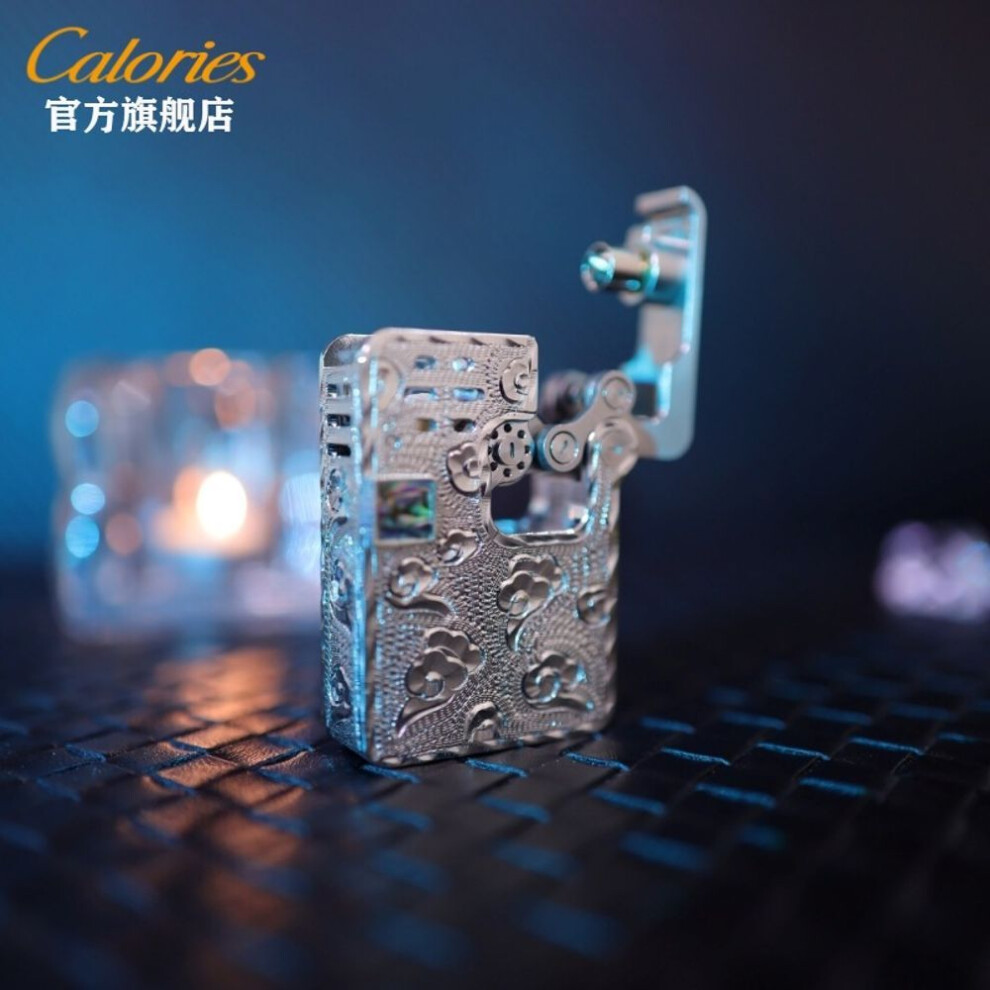 Yeuligo (Cress Hand Carves Auspicious) Keleisi Crees Mechanical Ejection Kerosene Lighter Creative Personality Trendy Retro Windproof Gift For Men
