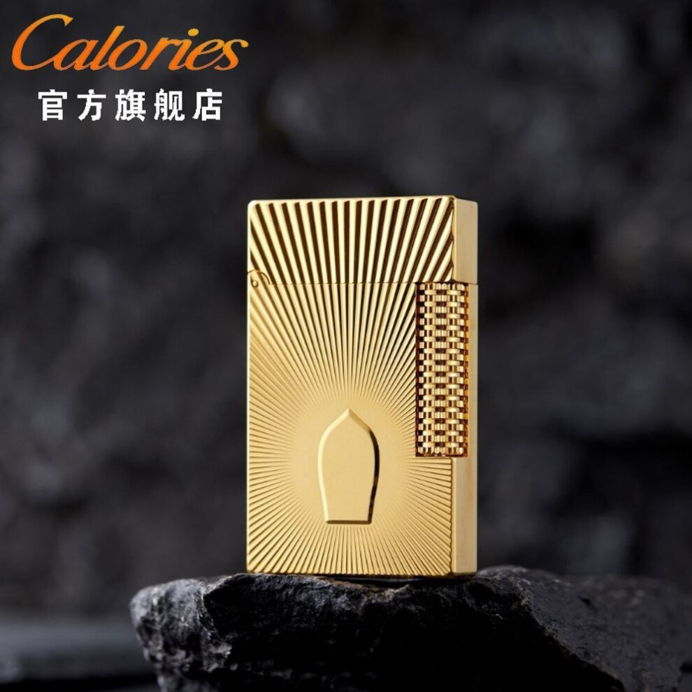 Yeuligo (Amulet) Card Road Sliding Sound Refillable Grinding Wheel Steel Sound Buddha Amulet Lighter Personalized Brass Creative Gift For Your Boyfriend