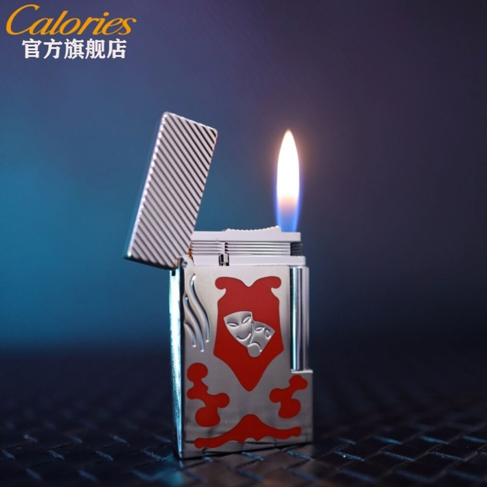 Yeuligo (Mask Life) Kalu Brass Langsheng Gas Lighters [Clown] Mask Life Personality Creative Gift For Men