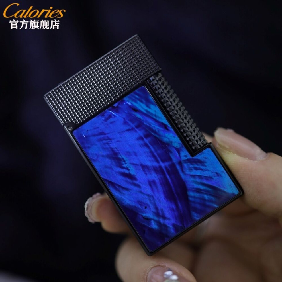 Photos - Other Hand Tools  Card Road Refillable Langsheng Lighter Four-sided Color Shell Deep Sea Blue Steel Pitch Color(Deep Sea Notes Black Four Si)