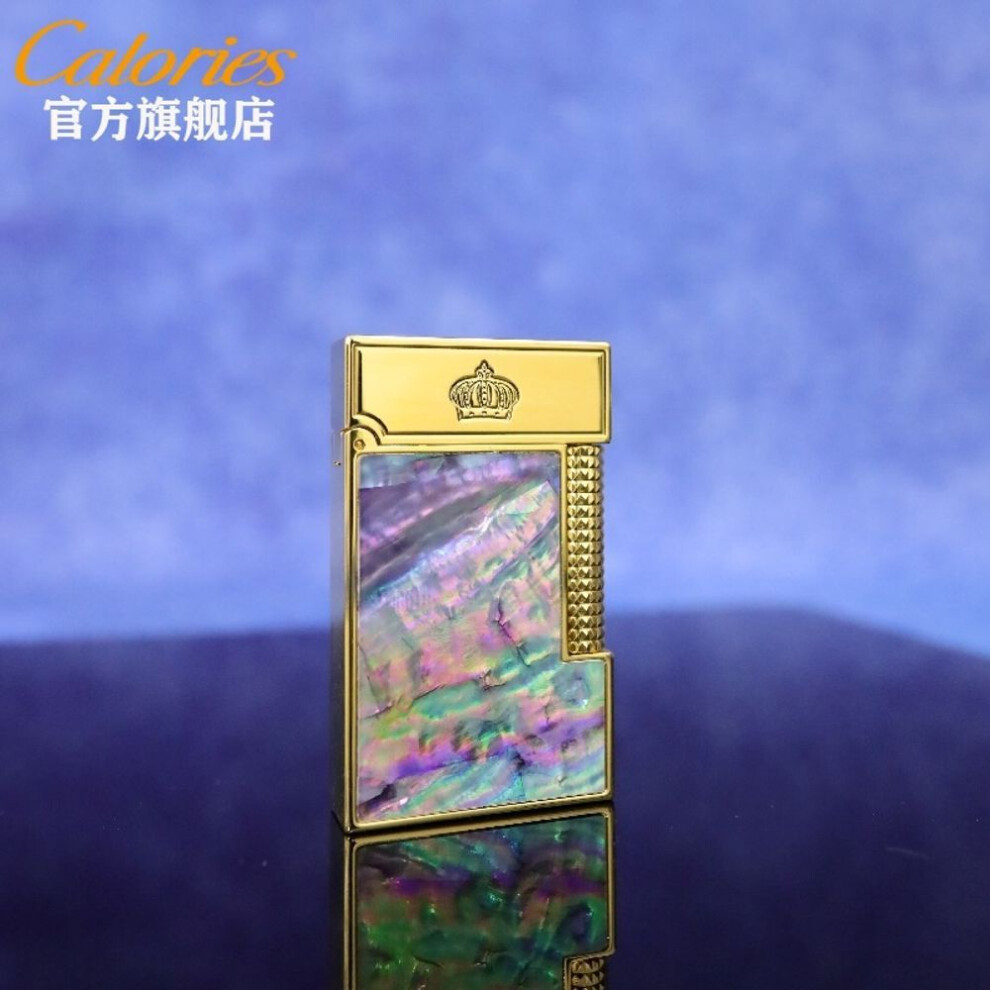 Yeuligo Gold (Colorful Crown ) Kalu Caibei Langsheng Lighter Creative Personality Men's Lighter Side Pulley Gift High-End Good Texture Personality Tide