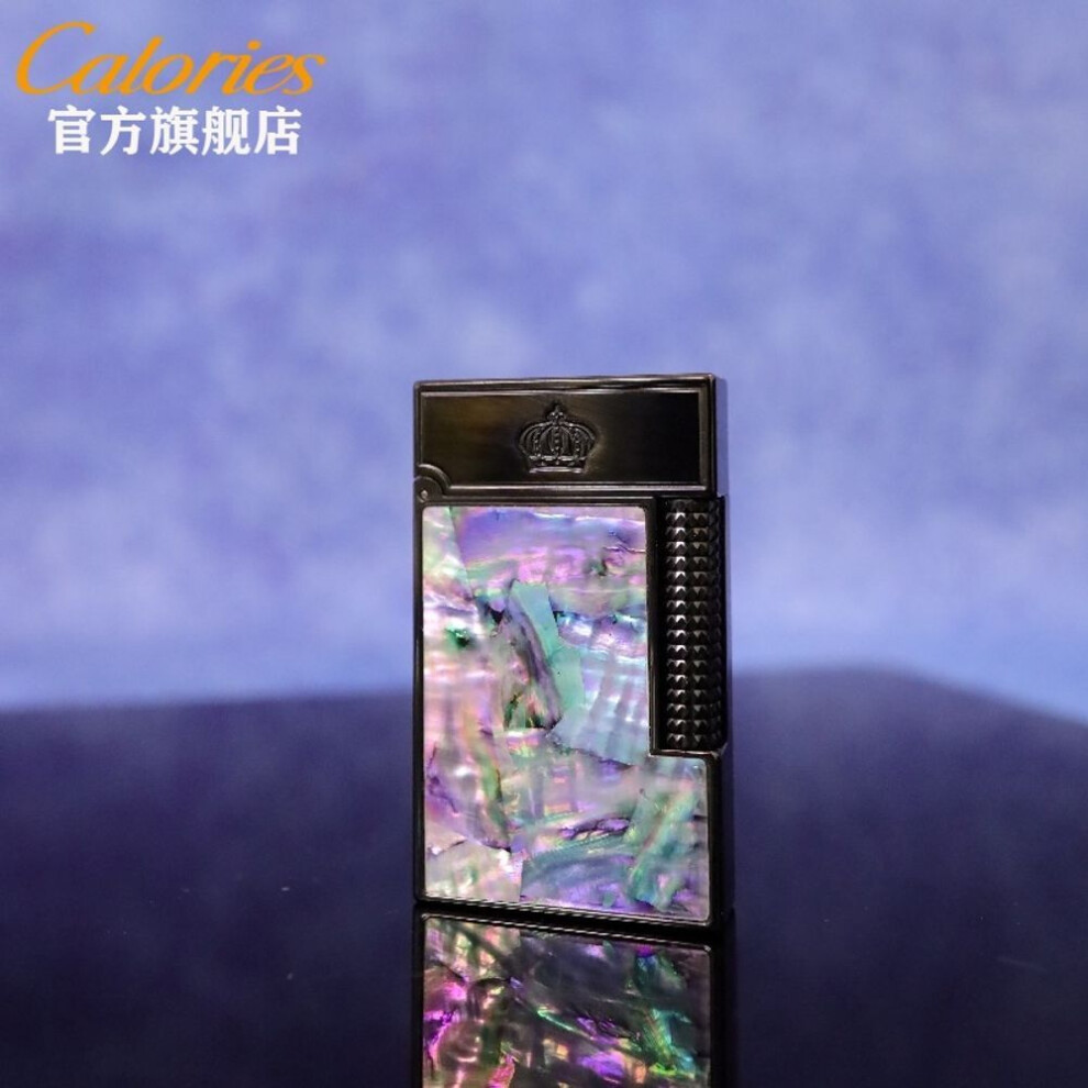 Yeuligo Black (Colorful Crown ) Kalu Caibei Langsheng Lighter Creative Personality Men's Lighter Side Pulley Gift High-End Good Texture Personality Tide