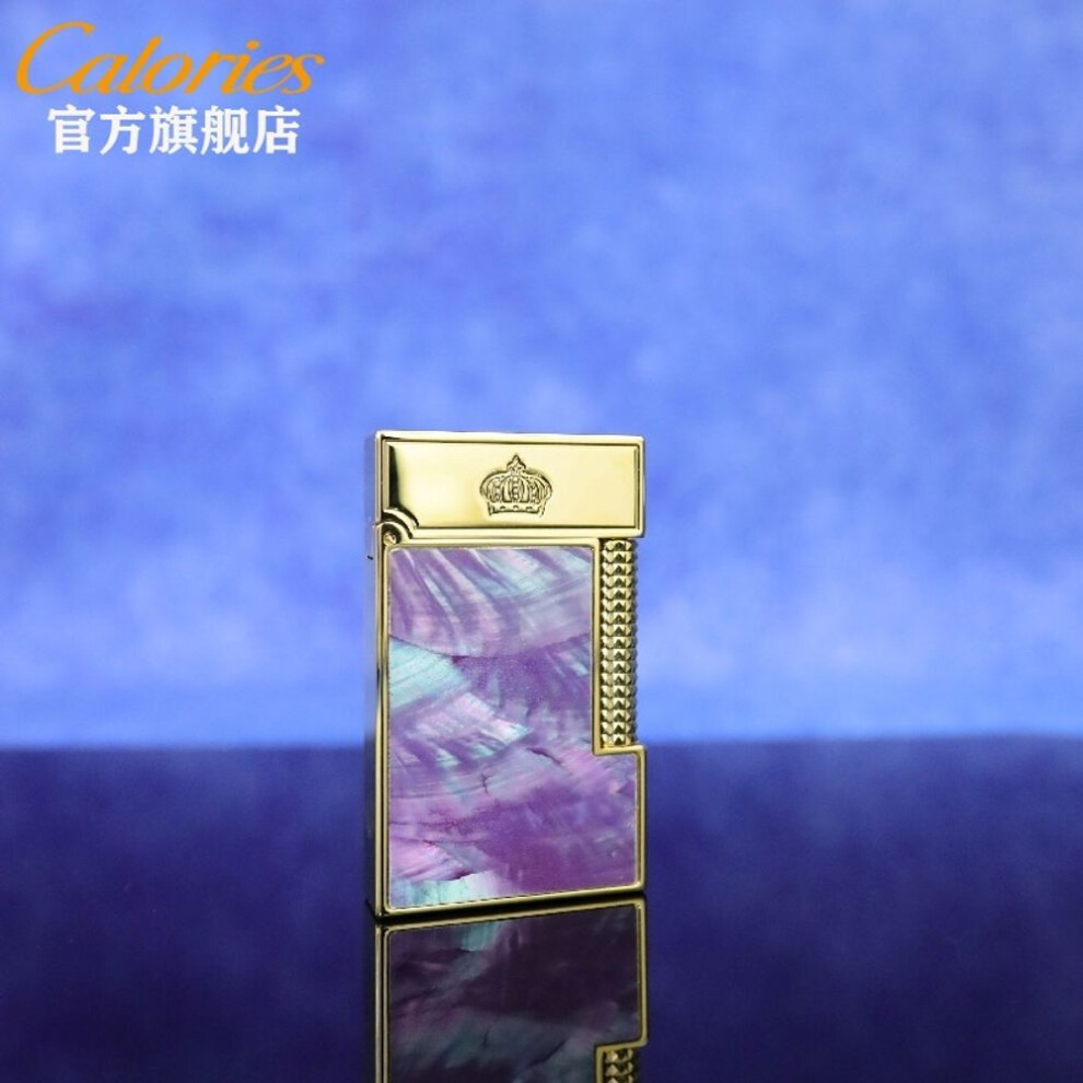 Yeuligo Gold (Violet Crown ) Kalu Caibei Langsheng Lighter Creative Personality Men's Lighter Side Pulley Gift High-End Good Texture Personality Tide
