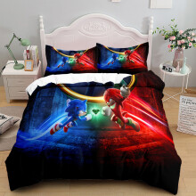 (SINGLE 135x200cm) Lightning Sonic Print Quilt Cover Set-061014s