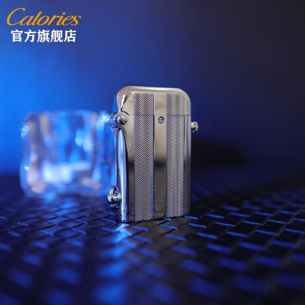 Yeuligo (Shuanggou Shuibiwen) Joint Name Torens Kerosene Lighter Male Brass Press Ejection Machinery Retro Vintage Antique