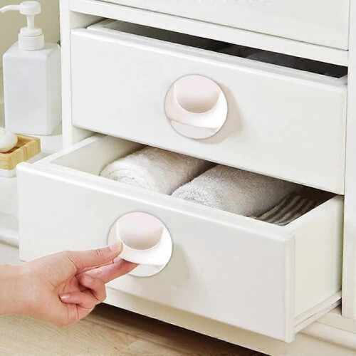 10 Pieces Round Self Adhesive Window Handle Helper, Self Stick Drawer Handles, Wardrobe Handle 1