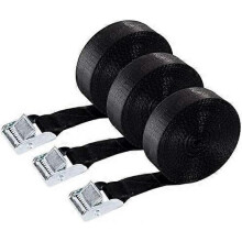 3 PCS 1" x3.3ft Cargo Tie Down Straps, Lashing Straps with Cam Lock (3.3FT-3pcs) Pack of