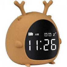 Digital Kids Alarm Clock, Girls Boys LED Digital Alarm Clock Kids Non-Ticking Alarm Clock
