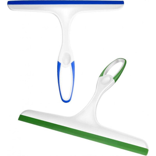 2PCS Squeegee, Multi-Purpose Shower Glass Rubber Squeegees,  Window Glass Cleaner Scraper