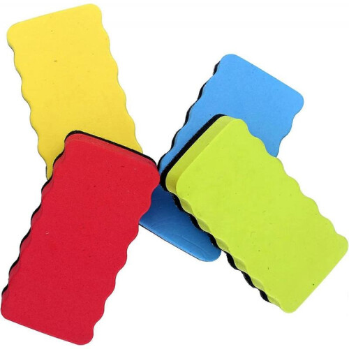 4 Pack Magnetic White Board Eraser for Home, School and Office