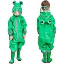 Toddler Rain Suit Baby Rain Suit with Hood Waterproof Coverall One Piece Rain Suit Kids (3-10 Years)