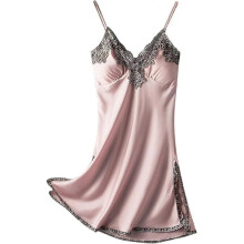 Women Satin Sling Skirt Dress Sexy Lingerie Home Wear Pajamas Nightdress Babydoll Sleepwear