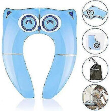 Foldable Potty Toilet Training Seat for Baby/children Upgrade Portable Travel Baby Toilet Training Seat with 6 Antislip Silicone