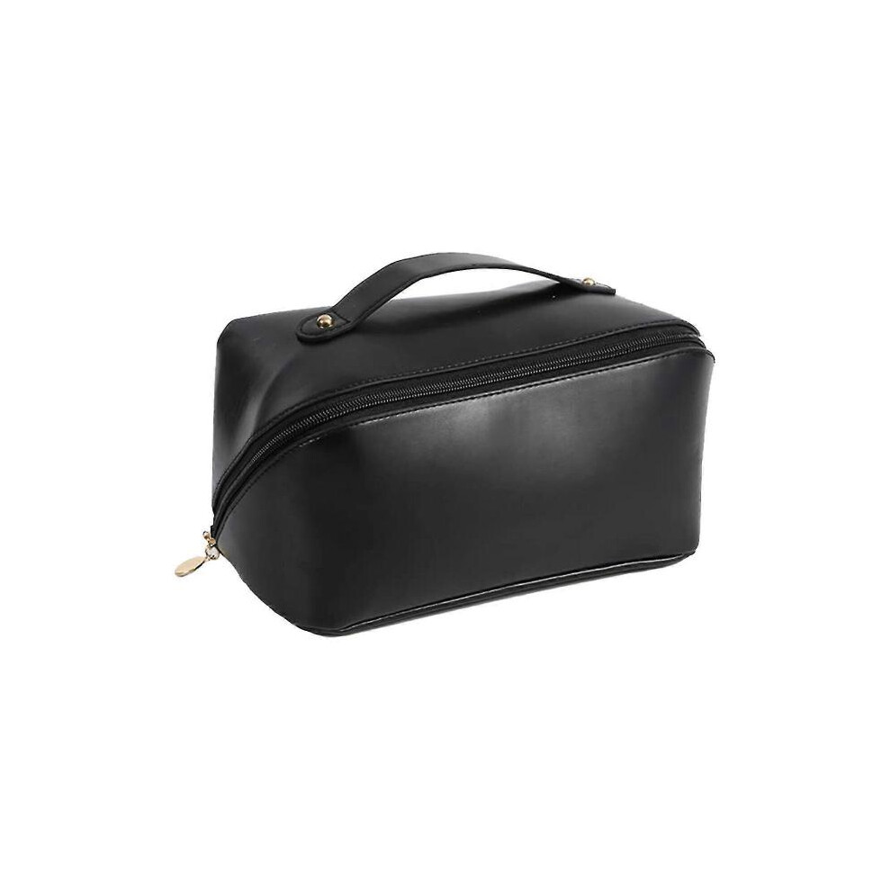 Women's Large Capacity Travel Cosmetic Bag Storage Brush Slot Compartment