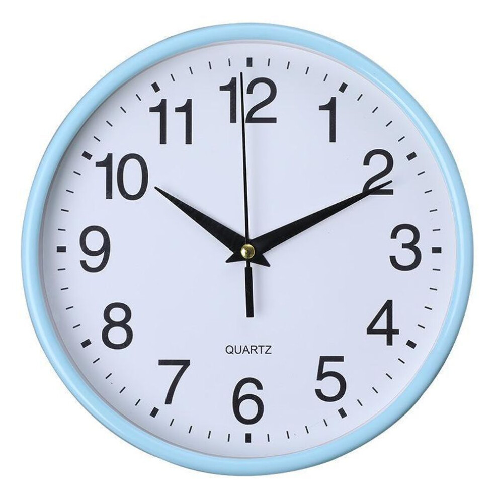 (blue) Creative 3D Digital Wall Clock - Stylish Plastic Design for Living Room Decor