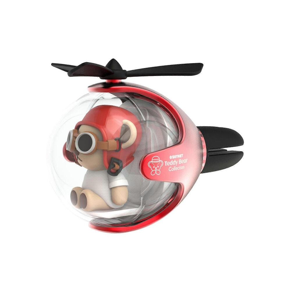 Car Aroma Diffuser - Flying Ball Car Air Fresheners Space Module Teddy Bear Air Outlet Decoration 5004229922971