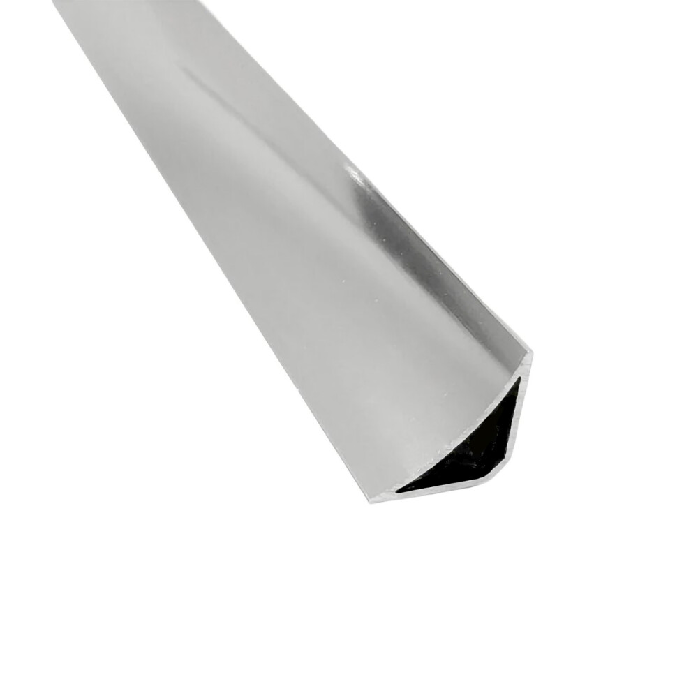 Nes Home 2700mm CVC Top Corner Joints Silver Cladding Trim Set of 4