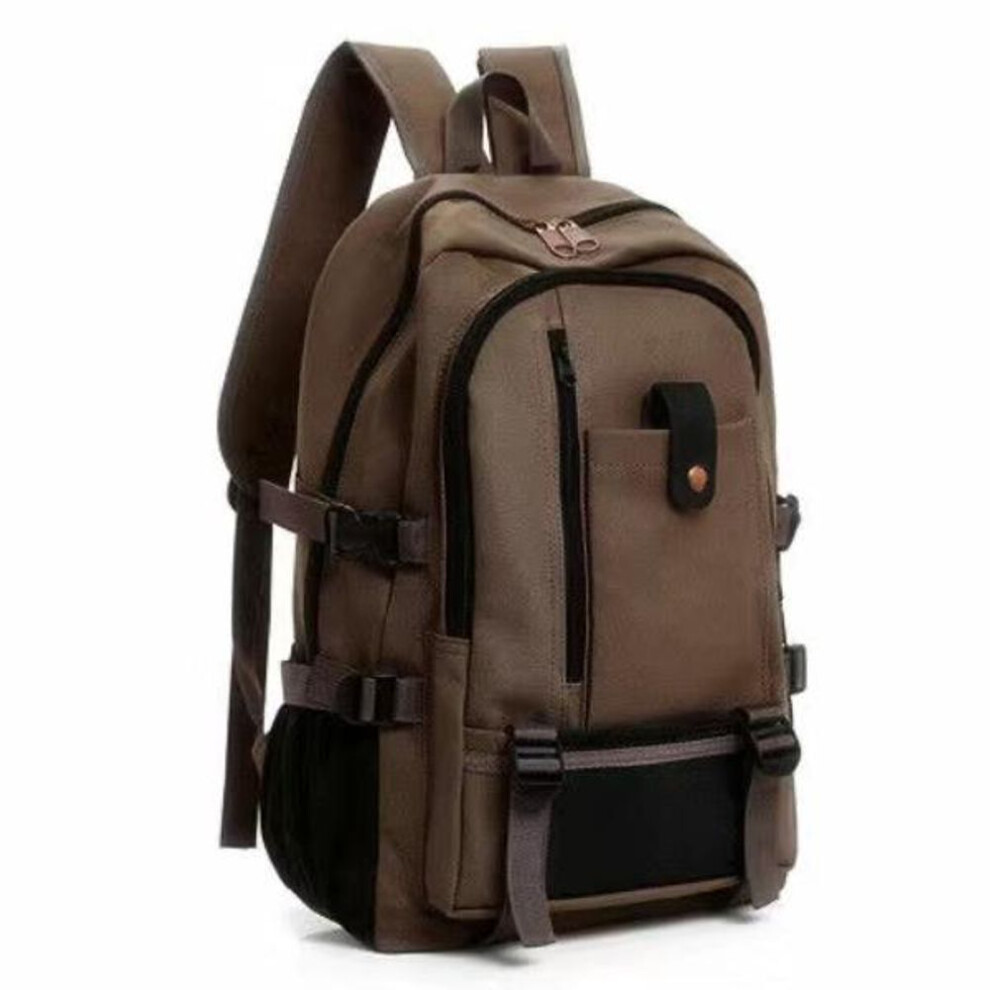 (brown, 47x17x30cm) 2025 New Men's Backpack Leisure Travel Rucksack Large Capacity Fashion Backpack Student Schoolbag