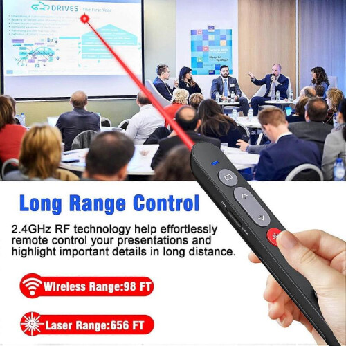 Presentation Clicker for Powerpoint, Powerpoint Clicker Wireless Presenter Clicker 2