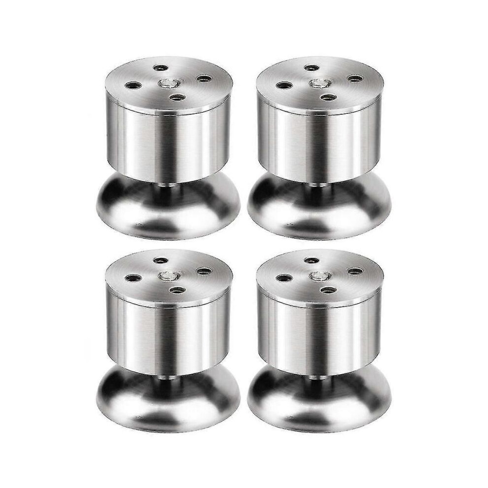 4Pcs Stainless Steel Cabinet Feet, Kitchen Adjustable Furniture Legs, With Screws 5004229923589