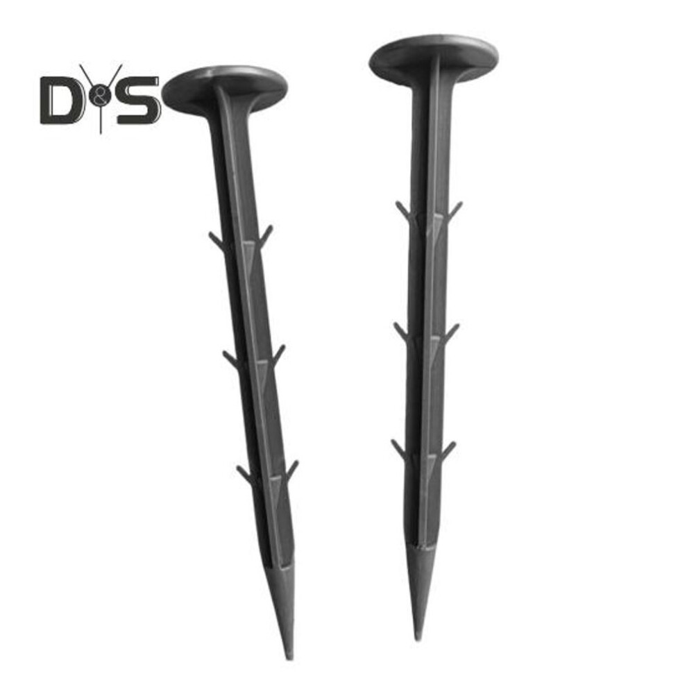 (black, 100pcs) 100/200 Pcs Sod Stakes Heavy Duty Garden Stakes Landscaping Ground Stakes For Securing Weed Fabric Netting Turf Lawn Yard Use