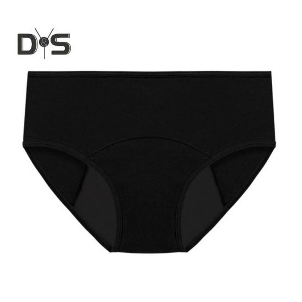 (black, M) Women Menstrual Panties Abundant Flow Menstrual Period High Waist Menstrual Cycle Absorbent Underwear Leak Proof Lady Briefs Underpants
